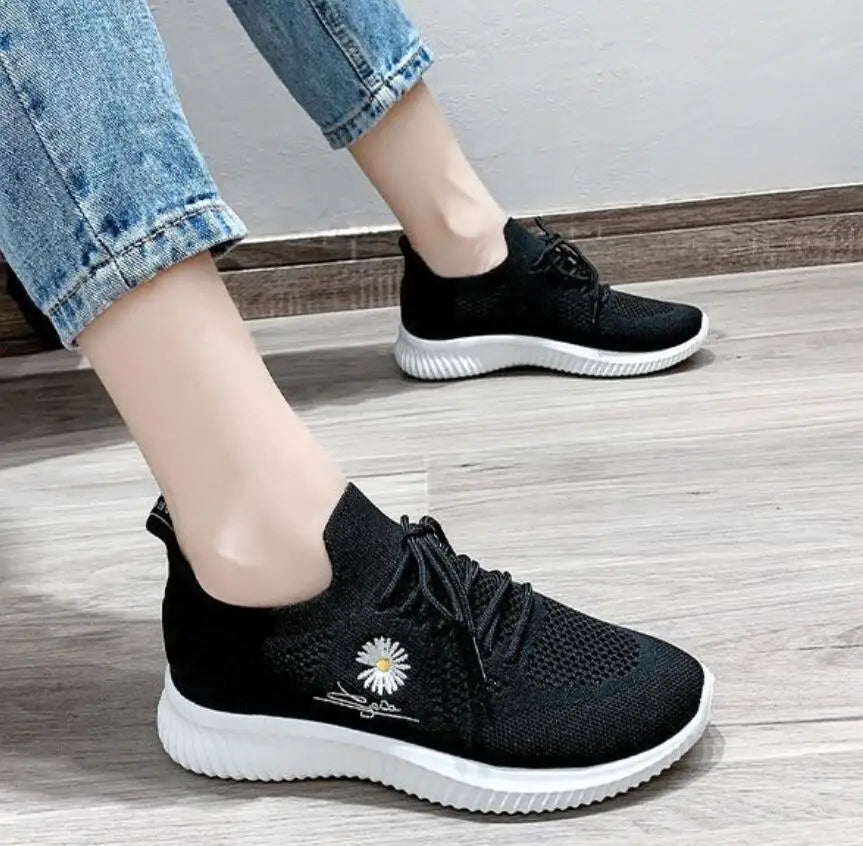 Zapatos deportivos para mujer, zapatillas deportivas informales, cómodas y elegantes, planas, bajas, bonitas, blancas, moda de éxito, tenis para mujer, verano 2025