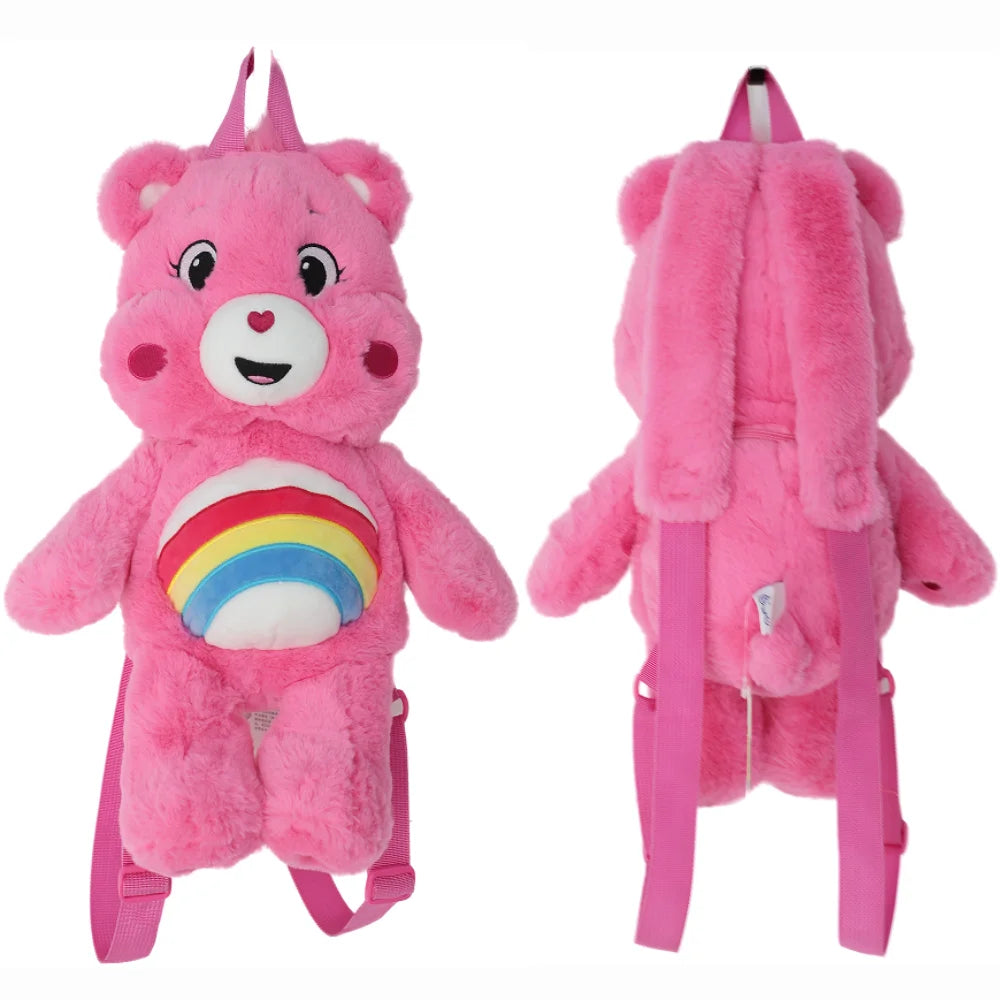 Mochila de Peluche de los Cariñositos de 40 cm, Linda Mochila Escolar de Oso de Peluche de Dibujos Animados, Ideal como Regalo de Cumpleaños y Educación Temprana para Niños