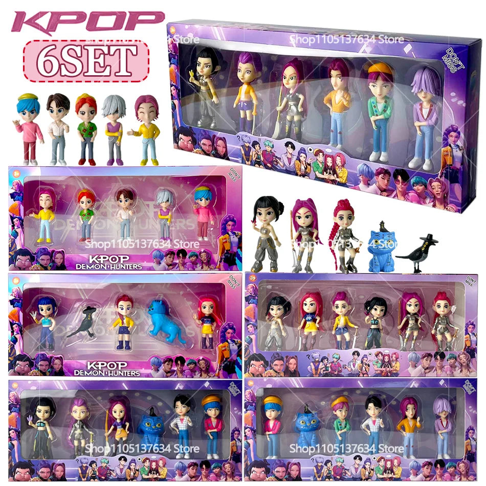 2026NEW Kpop Devil Hunter Rumi Zoe Mira anime colección de personajes de cloruro de polivinílico baratijas de escritorio regalo de Año Nuevo para niños