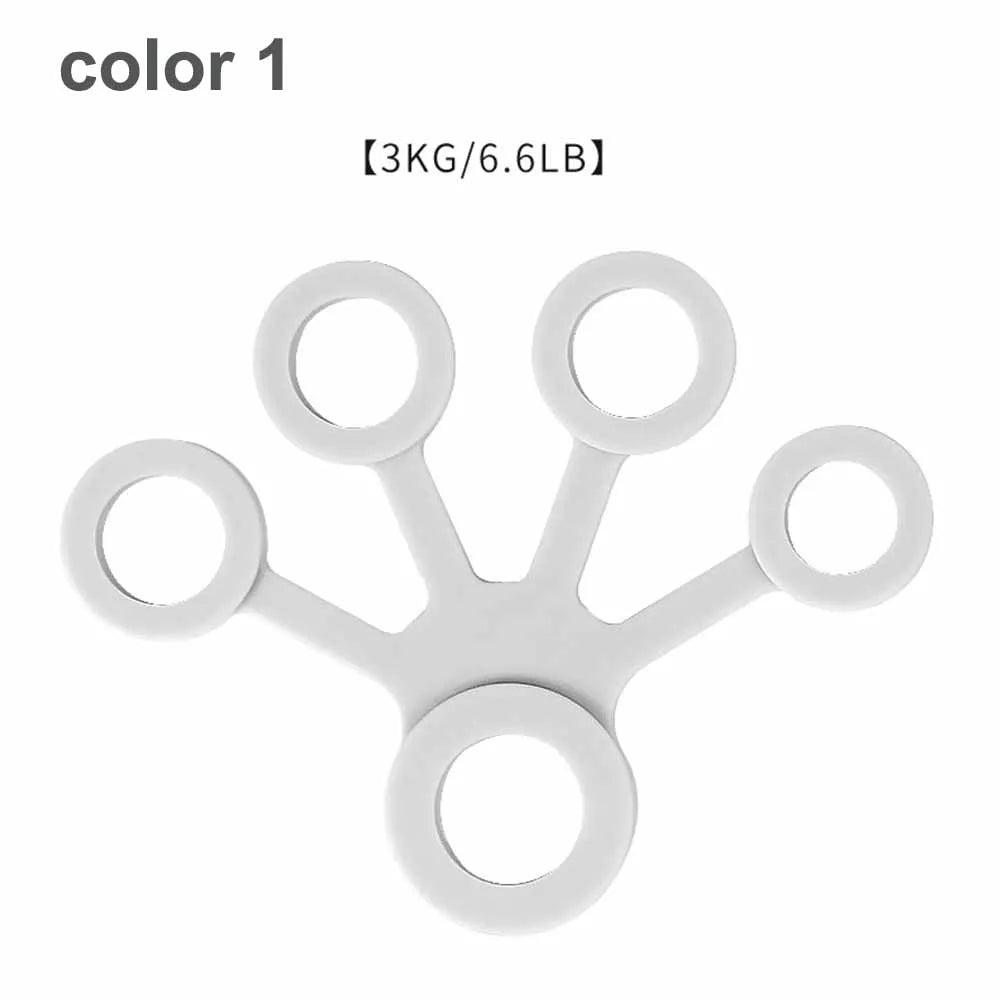 Tcare-expansor de mano de silicona, agarre de mano para dedo, camilla de entrenamiento para dedo, bandas de resistencia para ejercicio de muñeca, Fitness