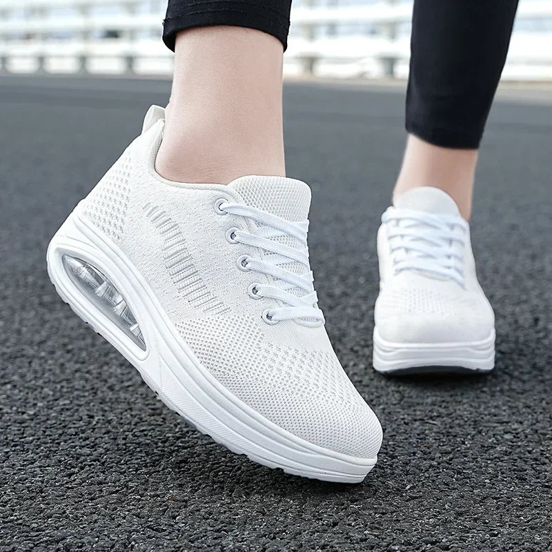 Zapatos deportivos con plataforma para hombre, Tenis masculinos, Zapatillas, Zapatillas, zapatos blancos para mujer, deportes aéreos informales