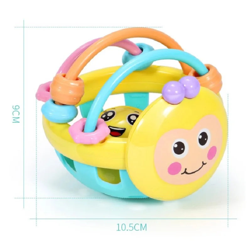 Juguetes de dentición suaves para bebé, sonajero mordedor sensorial educativo para recién nacido, Bola de agarre manual táctil, juguete para desarrollar la pelota infantil
