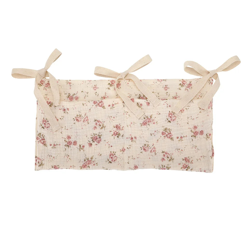 Organizador para cuna de bebé, bolsa de almacenamiento para cama Caddy, 2 bolsillos, colgante para cabecera de cama, organizador para pañales, juguetes y ropa