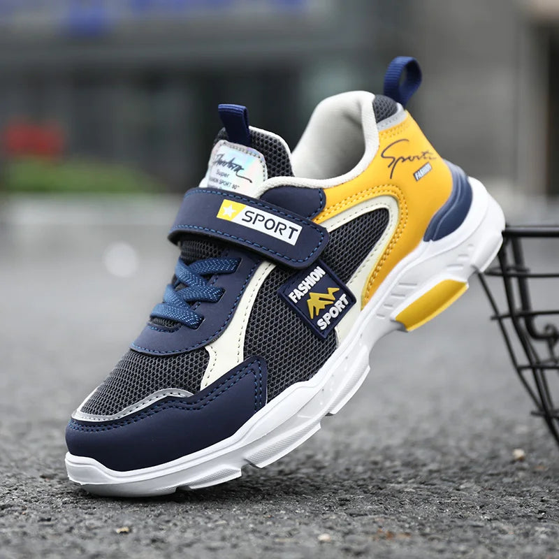 Zapatos para niños, zapatillas de deporte para niños en primavera y otoño con superficie antideslizante transpirable, zapatos de moda para niños cuhk