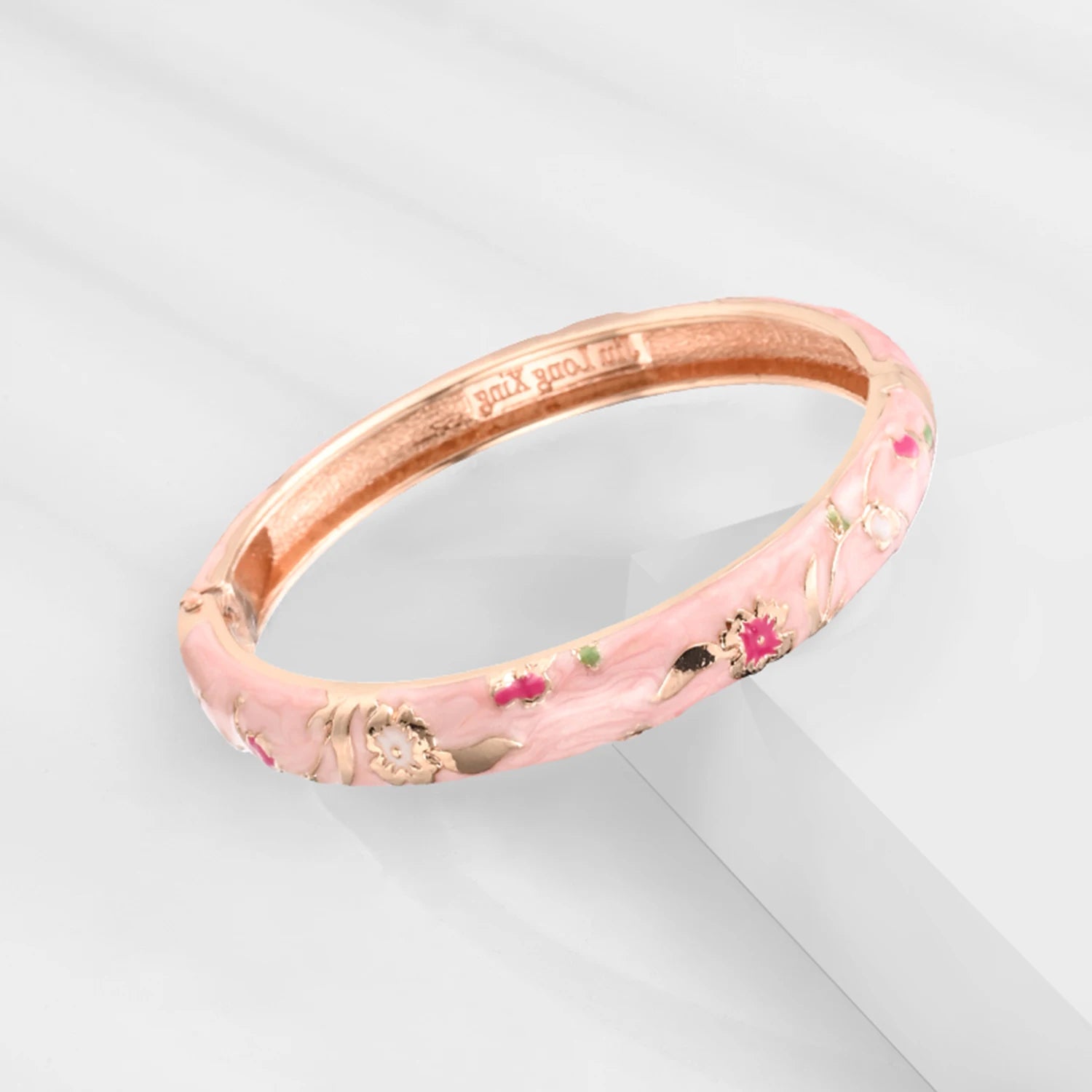 Pulsera esmaltada para mujer, brazaletes cloisonné en la mano, pulseras florales de mano para mujer, joyería africana, regalos para el día de la madre de la India de Dubai