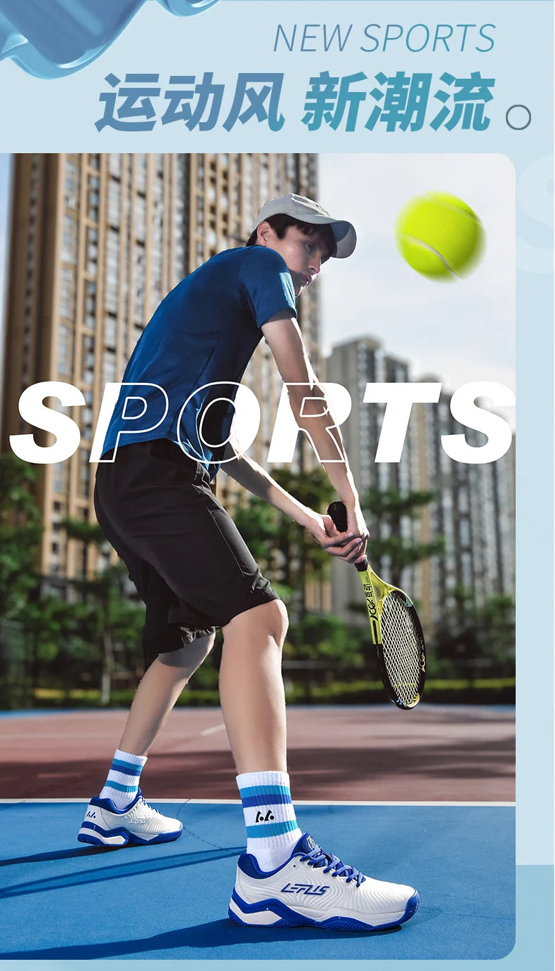 Zapatillas de tenis profesionales para hombres y mujeres, zapatillas de bádminton y voleibol transpirables para entrenamiento deportivo de interior, competición antideslizante