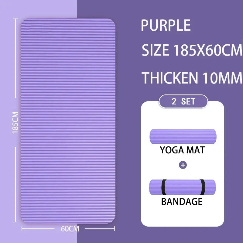Estera de Yoga de 20MM protección del medio ambiente antideslizante deportes Fitness comodidad estera de Yoga de espuma deportes Yoga y Pilates estera de gimnasia