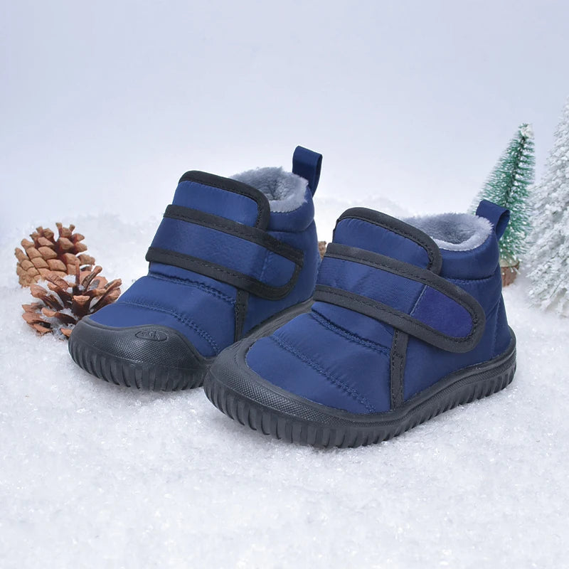 Botas cortas de nieve de invierno de felpa suave impermeables antideslizantes al aire libre duraderas de alta calidad para niños E8218