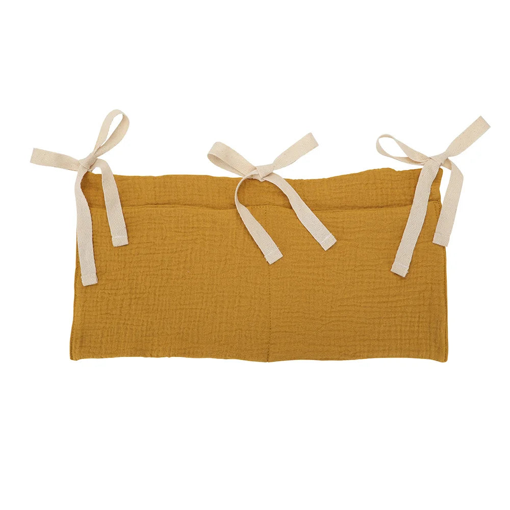 Organizador para cuna de bebé, bolsa de almacenamiento para cama Caddy, 2 bolsillos, colgante para cabecera de cama, organizador para pañales, juguetes y ropa