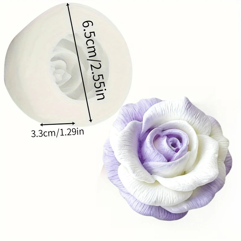 Elegante molde de silicona rosa: alta calidad, duradero, reutilizable, para arcilla polimérica, vela, fundición de resina, fabricación de joyas de aromaterapia, manualidades, día de San Valentín, regalo del día de la ma
