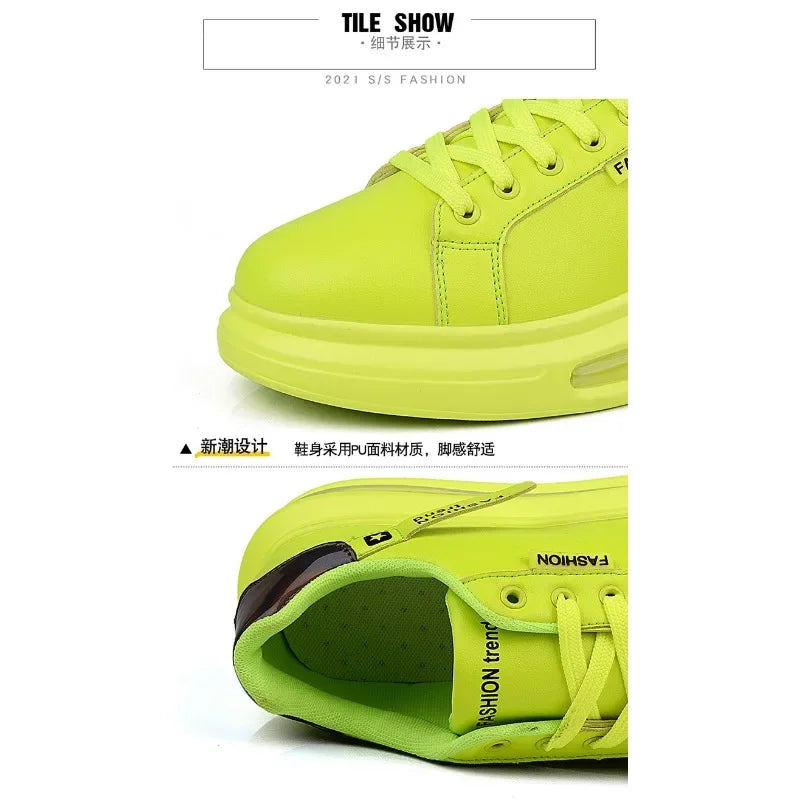 Zapatillas de deporte con plataforma para hombre, zapatos informales, nuevos zapatos suaves y cómodos de cuero Pu, zapatos planos de marca de tendencia, zapatos informales para hombre, Tenis nuevos