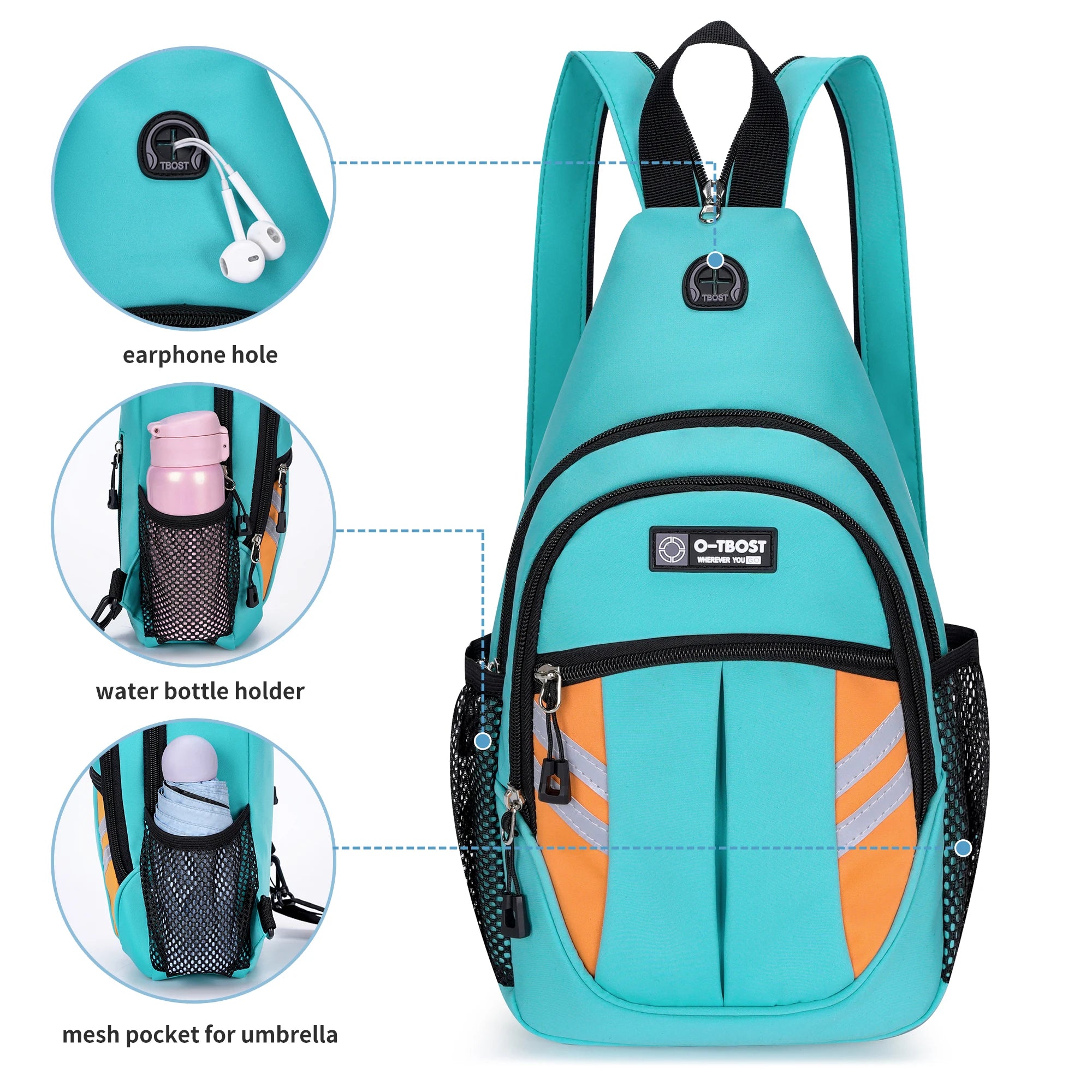 Men's Waterproof Multi-functional Trendy Crossbody Chest Bag for Sports And Leisure Fashionable Shoulder Bag