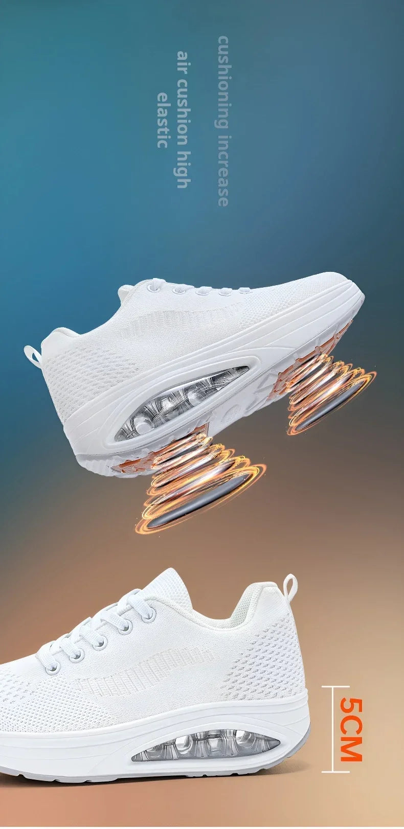 Zapatos deportivos con plataforma para hombre, Tenis masculinos, Zapatillas, Zapatillas, zapatos blancos para mujer, deportes aéreos informales