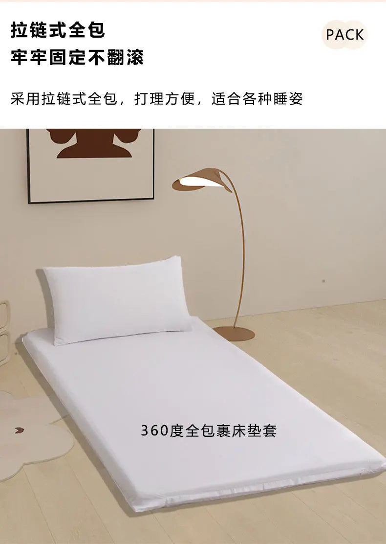 Funda de colchón totalmente cerrada, extraíble y lavable, funda antideslizante y a prueba de polvo, sin funda de almohada ni colchón