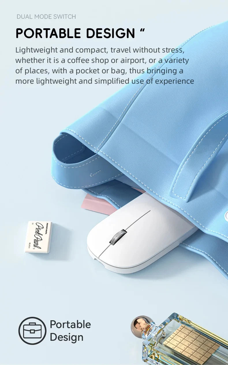Nuevo Ratón Inalámbrico con Carga Tipo-C, Clic Silencioso, Portátil, Ergonómico, Universal para Oficina, Ligero, para Juegos, Sin Ruido, 2026