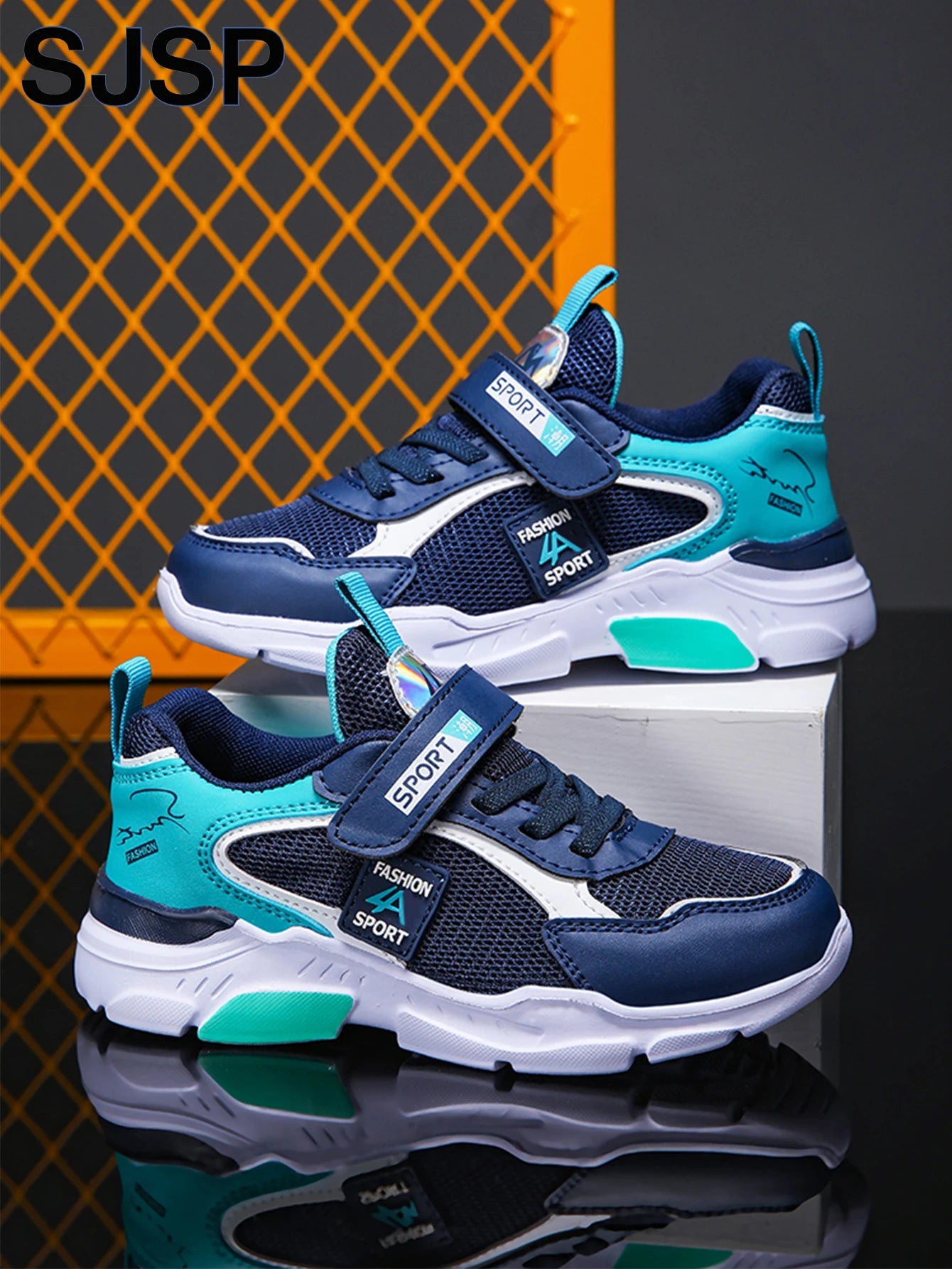 Zapatos deportivos para niños, zapatos deportivos informales transpirables de malla de moda, zapatos para correr ligeros, cómodos