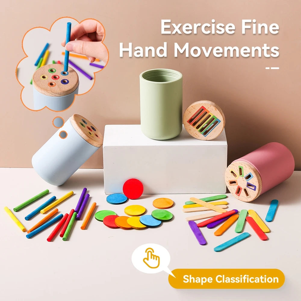 Juguetes de silicona Montessori, clasificación de colores, juguetes de Motor fino, juguetes sensoriales a juego con formas, rompecabezas educativos para edades tempranas, juguetes para niños pequeños