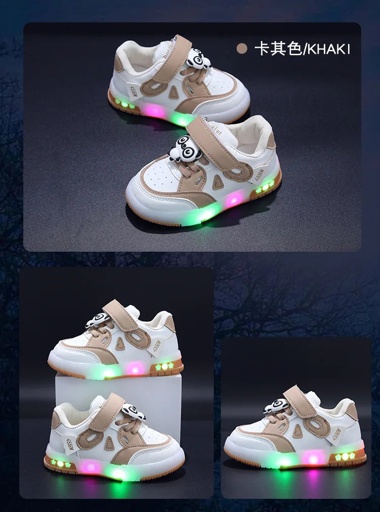Zapatillas de deporte para chico 2025, otoño, nuevo zapato iluminado para chico, zapatillas de deporte para niño, zapatos bonitos para niña, tenis de moda, zapatos de diseñador para mujer, Кроссоkus