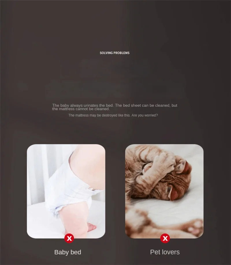 Fundas de cama impermeables 100%, sábanas lavables, prevención de incontinencia, antideslizantes, no incluye funda de almohada para habitación