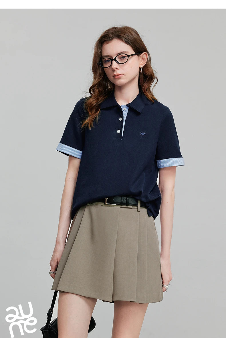 TOYOUTH Camiseta de manga corta para mujer, camisetas nuevas de primavera 2025 8521007