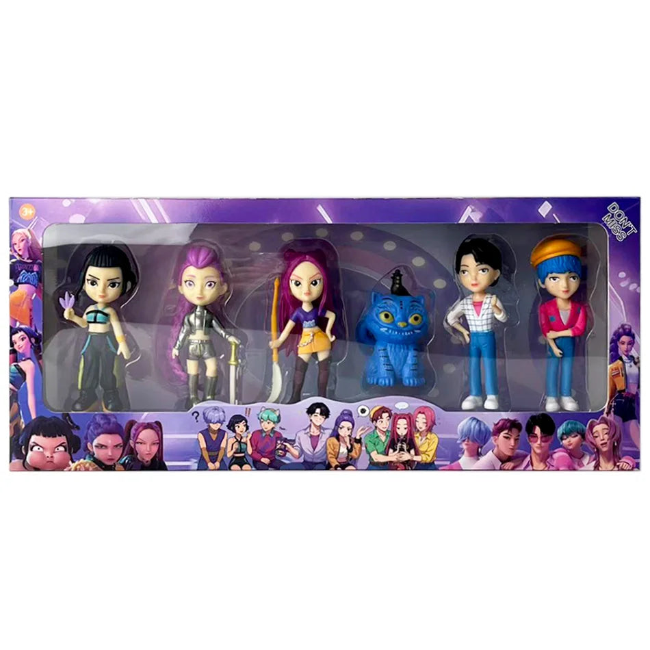 2026NEW Kpop Devil Hunter Rumi Zoe Mira anime colección de personajes de cloruro de polivinílico baratijas de escritorio regalo de Año Nuevo para niños