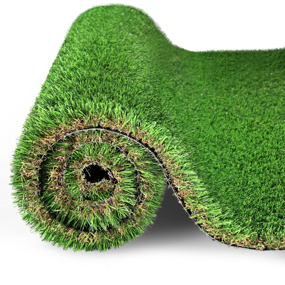 Alfombra de Césped Artificial para Exteriores de 3 pies x 10 pies, Rollo de Césped Sintético Grueso para Patio, Balcón, Jardín, Césped para Perros, Tapete de Drenaje con Altura de Pelo de 1.38 Pulgadas