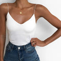 Camiseta sin mangas Sexy de verano para mujer, Tops básicos con tirantes, camisola delgada sin mangas
