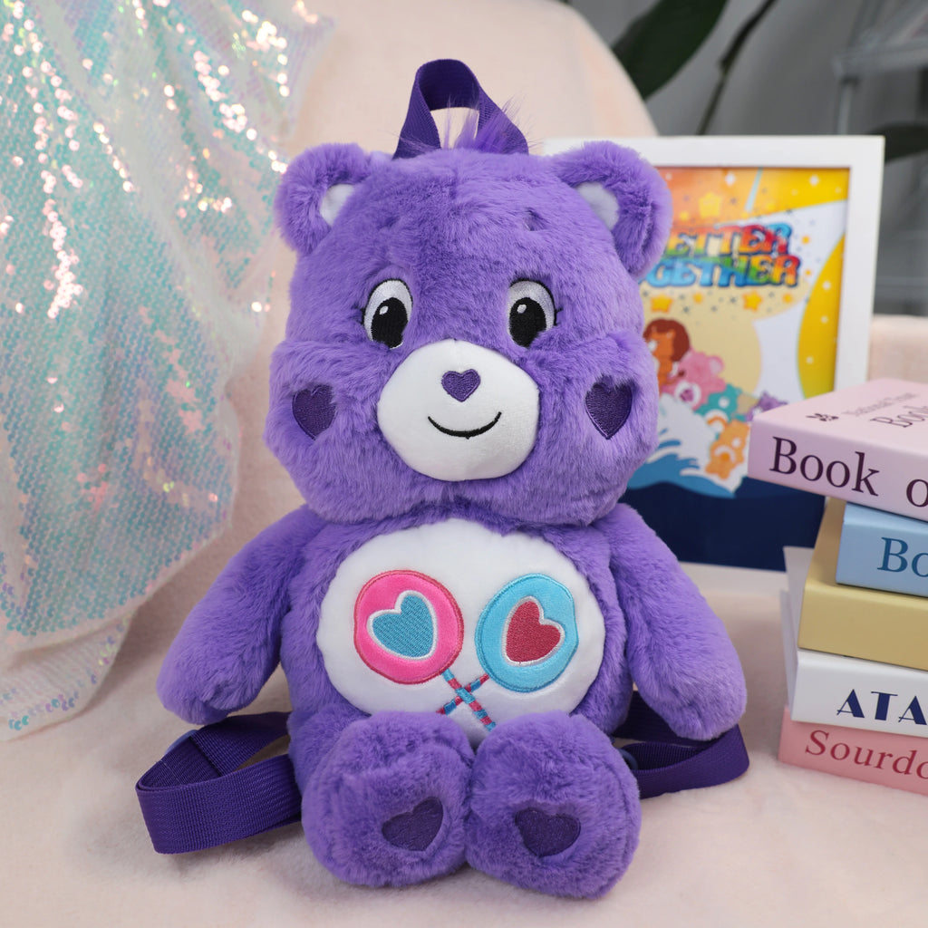 Mochila de Peluche de los Cariñositos de 40 cm, Linda Mochila Escolar de Oso de Peluche de Dibujos Animados, Ideal como Regalo de Cumpleaños y Educación Temprana para Niños