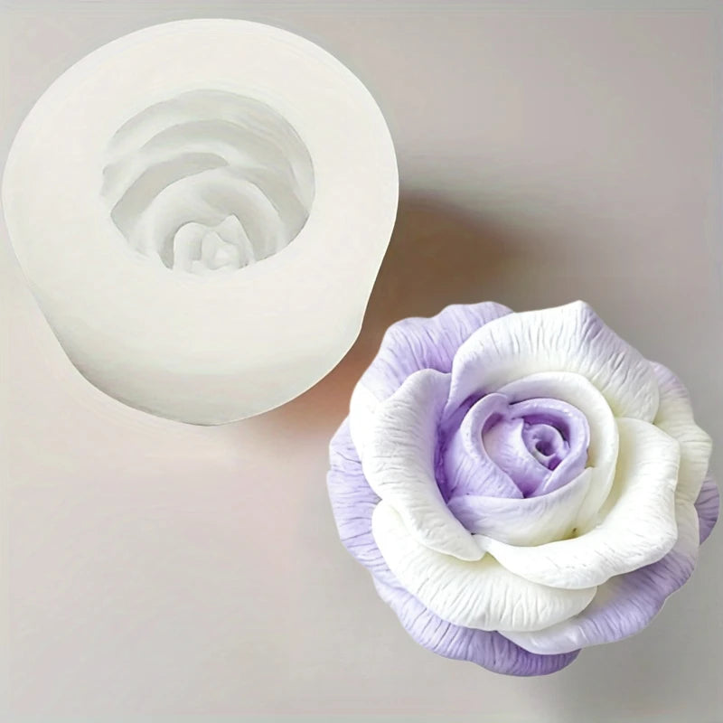 Elegante molde de silicona rosa: alta calidad, duradero, reutilizable, para arcilla polimérica, vela, fundición de resina, fabricación de joyas de aromaterapia, manualidades, día de San Valentín, regalo del día de la ma