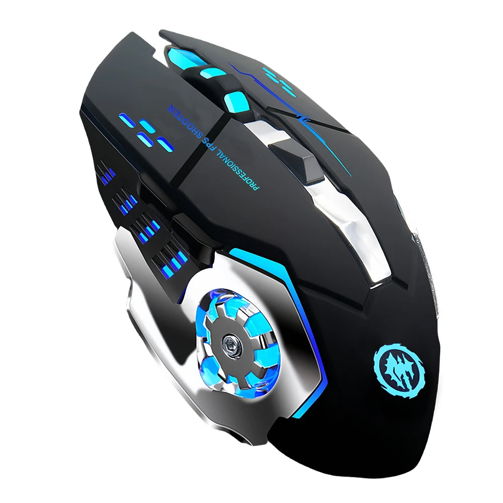 Ratón RGB de modo Dual Bluetooth 5,2, ratón inalámbrico de 2,4G para juegos, ratón silencioso recargable, ratón de 3600 DPI para ordenador portátil