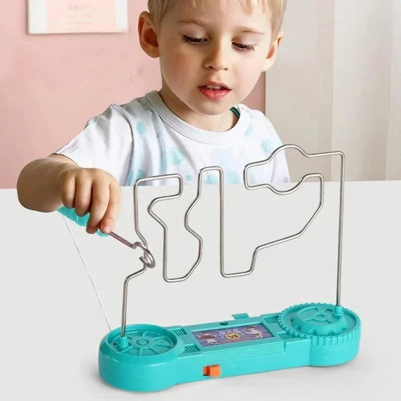 Juguete de descarga eléctrica Collison para niños, laberinto táctil eléctrico educativo, juego divertido para fiesta, juguetes de experimentos científicos para niños, regalo