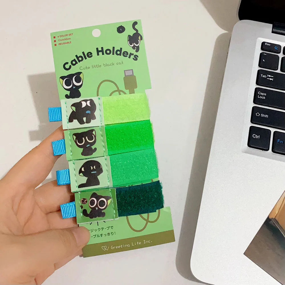 Kawaii Miffy nuevo estilo Cable USB cuerda de almacenamiento conejo de dibujos animados bordado impresión portátil cuerda elástica Cable organizador regalo para niña