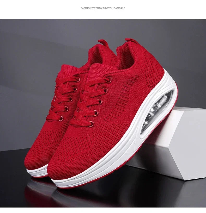 Zapatos deportivos con plataforma para hombre, Tenis masculinos, Zapatillas, Zapatillas, zapatos blancos para mujer, deportes aéreos informales
