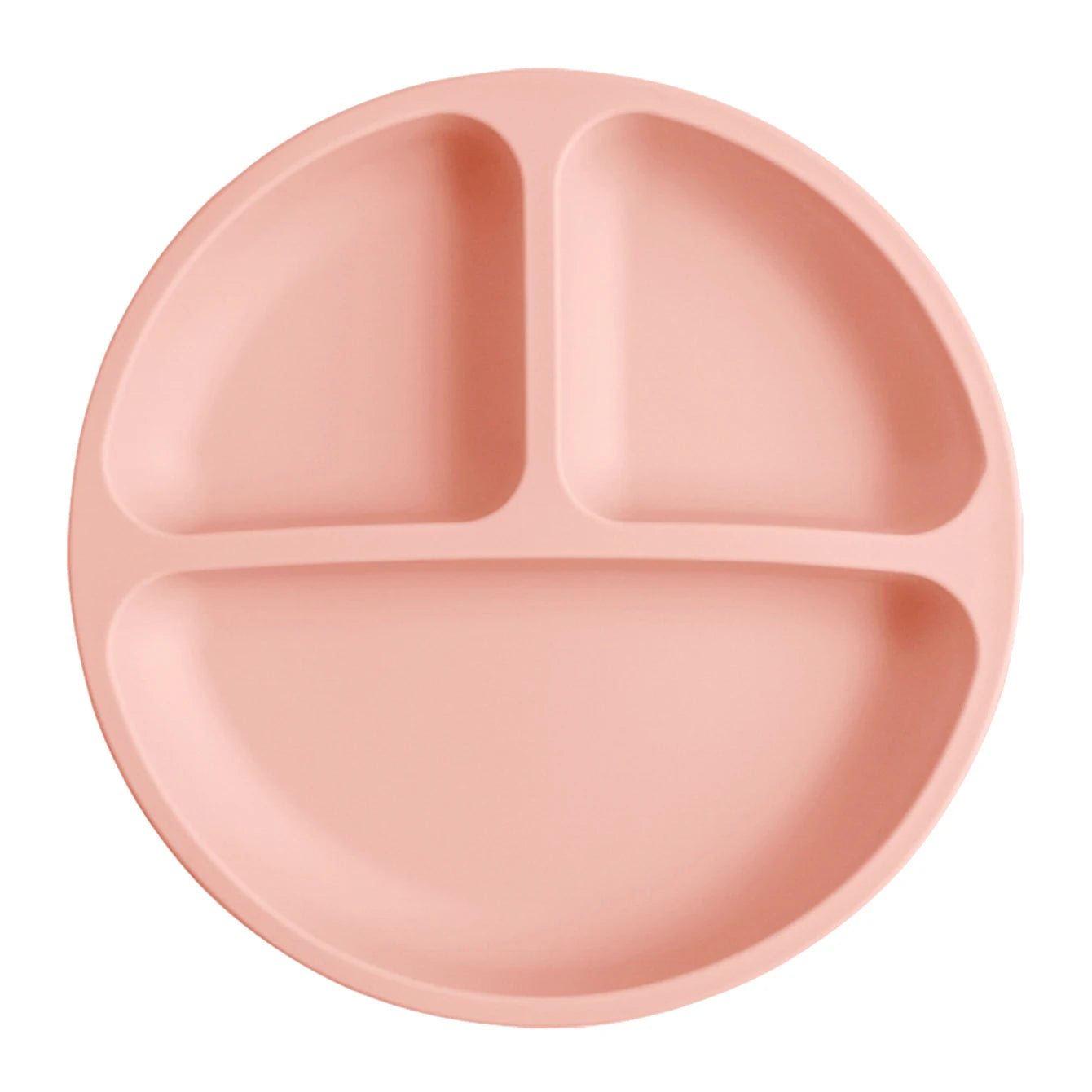 Plato de comedor de silicona con ventosa para bebé, platos sin BPA para niños, vajilla de entrenamiento con succión para niños, cuencos de alimentación para niños, cosas para bebés, 1 Uds.