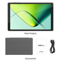 Tablet Android 14 de 10 pulgadas, procesador de cuatro núcleos, 4 (2+2) GB de RAM + 32 GB de ROM, memoria ampliable de 1 TB, batería de gran capacidad de 6000 mAh