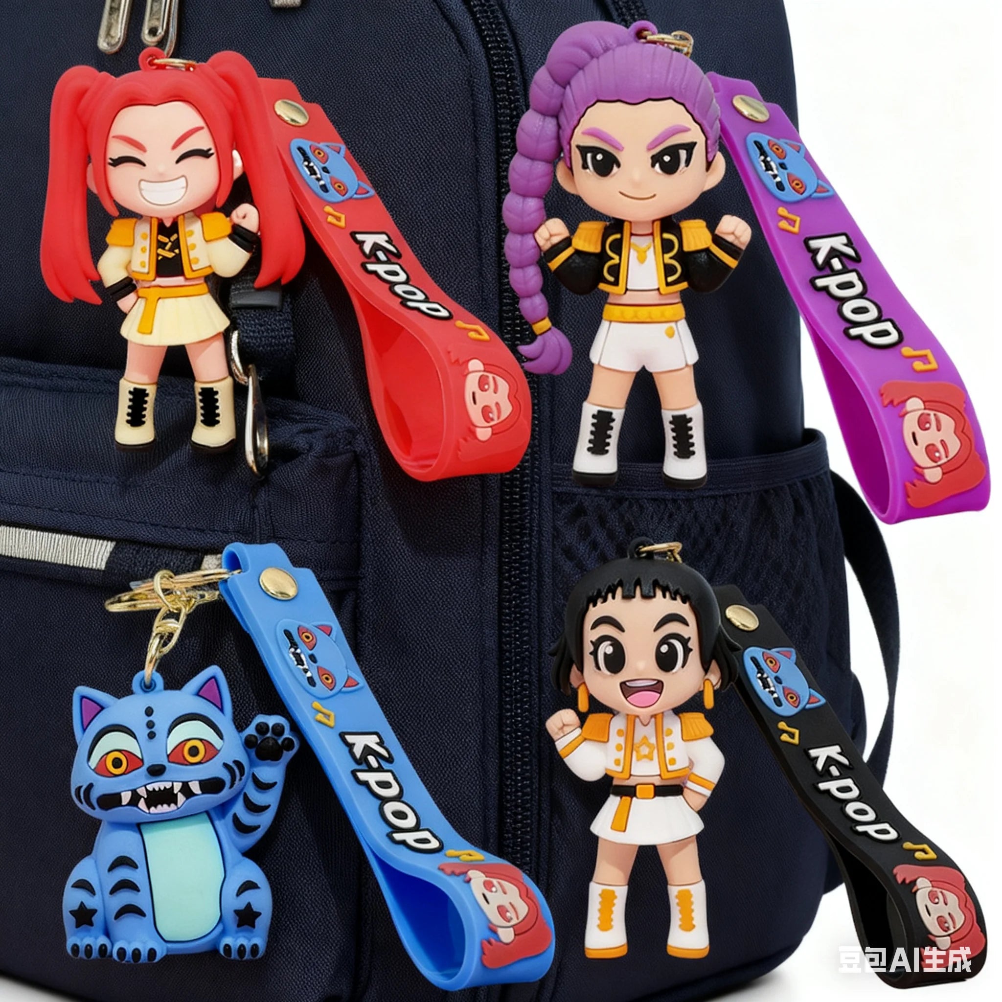 2026 Llaveros de Muñeca Derpy de Anime, Película, Kpop, Devil Hunter Girls, Impresos en 3D, y Figuras de Acción de Tigre Adorables, Colección de Juguetes, Regalos de Navidad