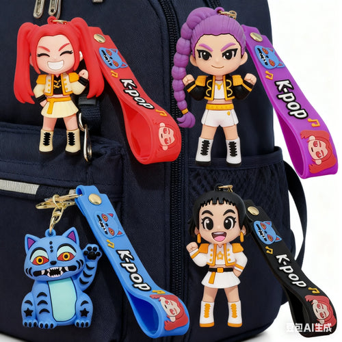 2026 Llaveros de Muñeca Derpy de Anime, Película, Kpop, Devil Hunter Girls, Impresos en 3D, y Figuras de Acción de Tigre Adorables, Colección de Juguetes, Regalos de Navidad