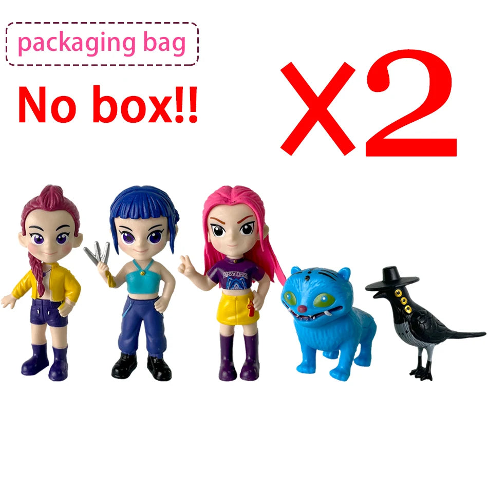 2026 Hot Kpop Devil Hunter Rumi Zoe Mira anime colección de personajes de cloruro de polivinílico baratijas de escritorio regalo para niños