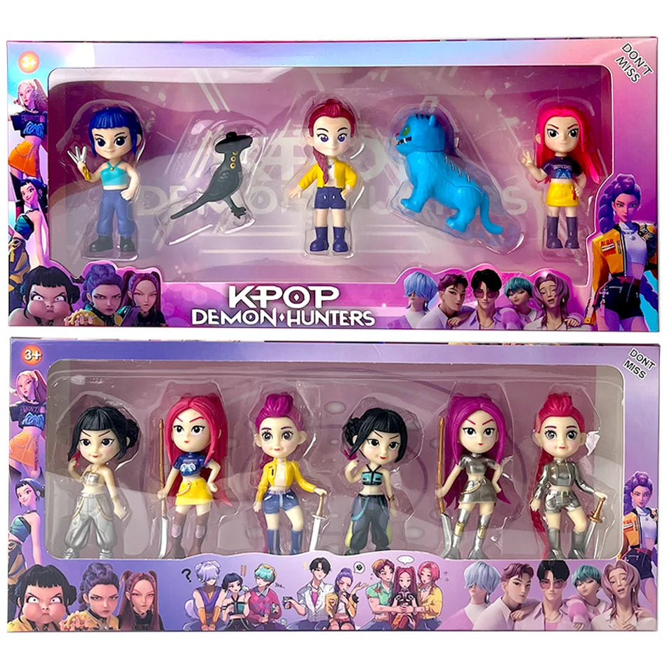 2026NEW Kpop Devil Hunter Rumi Zoe Mira anime colección de personajes de cloruro de polivinílico baratijas de escritorio regalo de Año Nuevo para niños