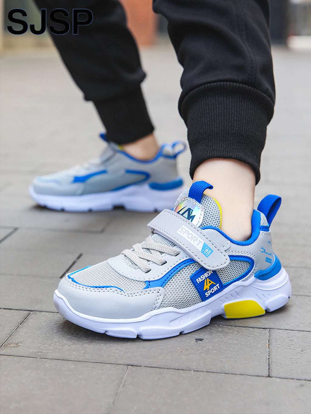 Zapatos deportivos para niños, zapatos deportivos informales transpirables de malla de moda, zapatos para correr ligeros, cómodos