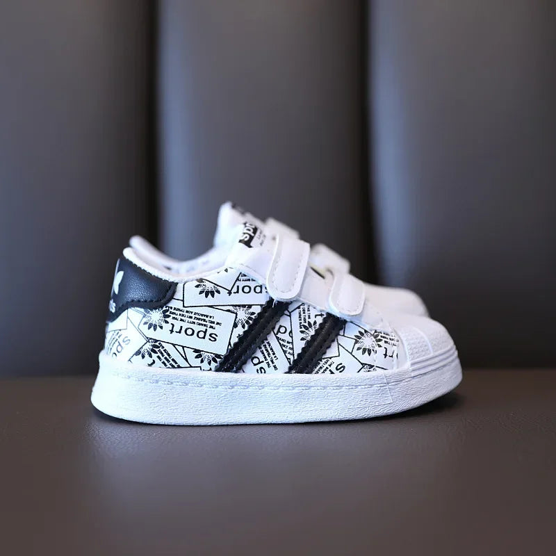 Zapatos infantiles para bebés, niñas y niños, zapatillas antideslizantes con parte inferior de goma suave, zapatos planos informales, talla 21-30