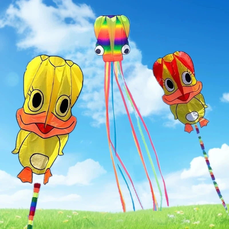 Pipa de pato grande, pipa inflable voladora, juguetes al aire libre para niños, pipas, juguetes deportivos, rueda, pipa para adultos, pipa de viento profesional