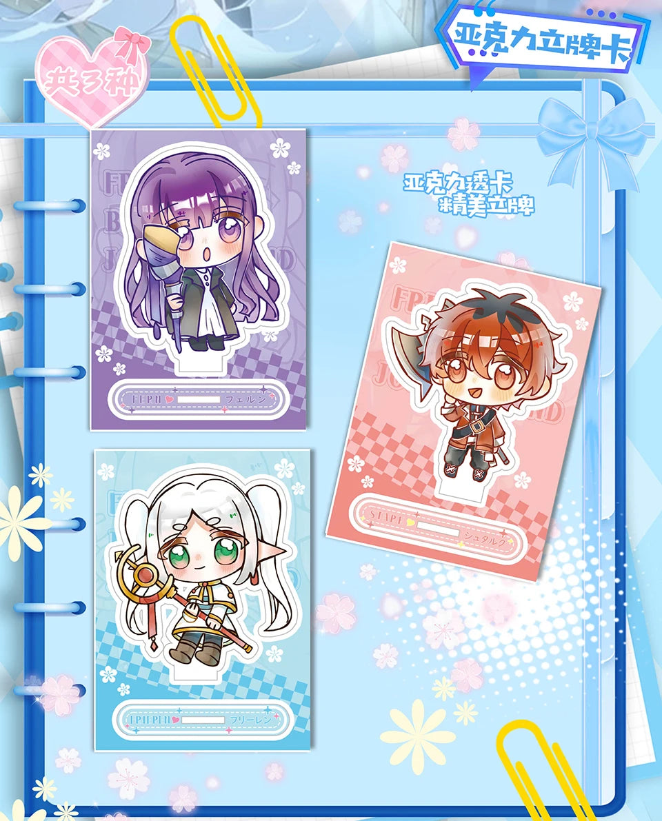 Frieren: Tarjeta de colección de Anime Beyond Journey's End, hermosa y exquisita tarjetas de personajes de raíz de billete láser, juguetes de mesa familiares