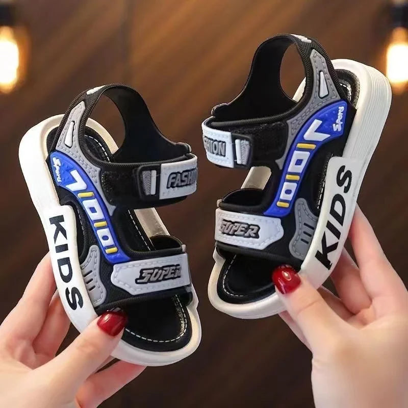 Sandalias deportivas para niños, zapatos de playa informales de verano para niños y niñas, zapatos cómodos de suela suave para niños, zapatillas antideslizantes de moda