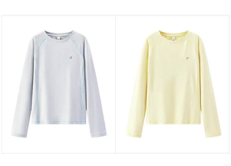 Semir-camisetas de manga larga para mujer, Panel de secado rápido que absorbe la humedad, para exteriores, invierno, manga raglán, forro polar, 2025