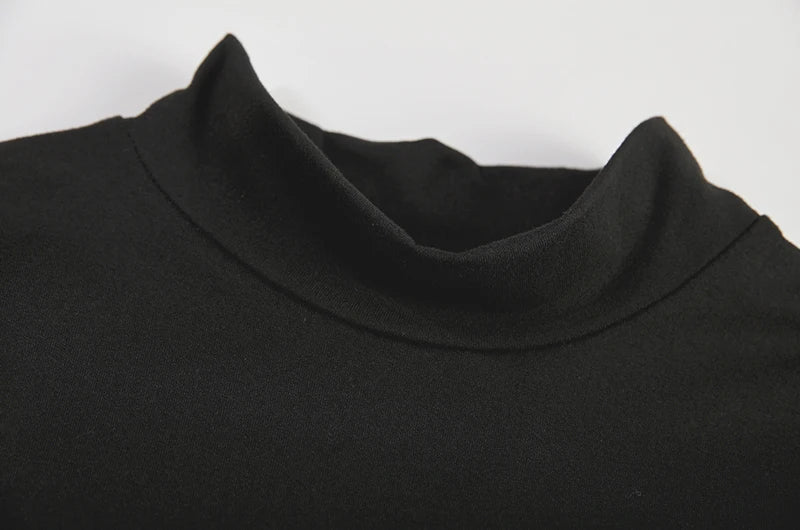Vestido con corte entrecruzado, vestido sexy ajustado sin mangas con cuello simulado, ropa de mujer