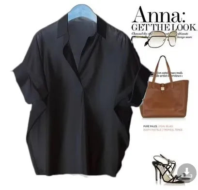 Camisetas de verano para mujer, blusa Vintage Sexy, camisa de manga corta fruncida de gasa, camisetas con volantes, camisetas informales holgadas