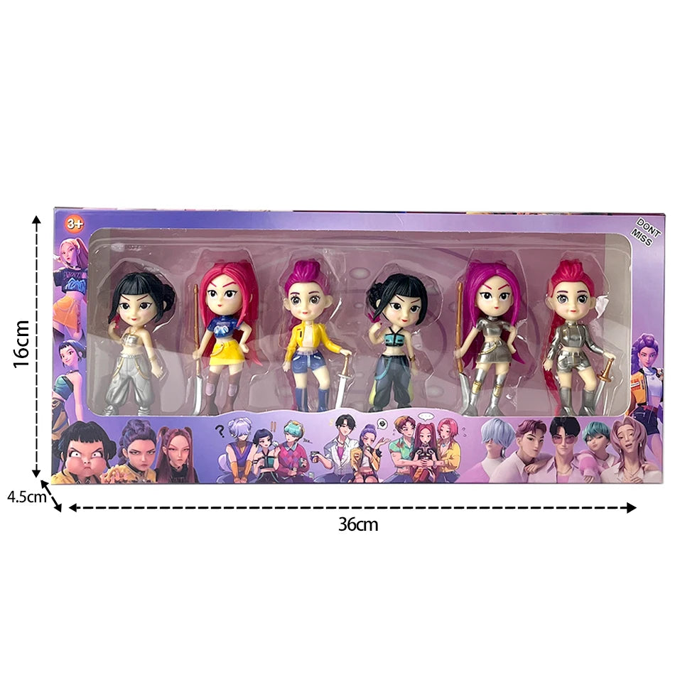 2026 Hot Kpop Devil Hunter Rumi Zoe Mira anime colección de personajes de cloruro de polivinílico baratijas de escritorio regalo para niños