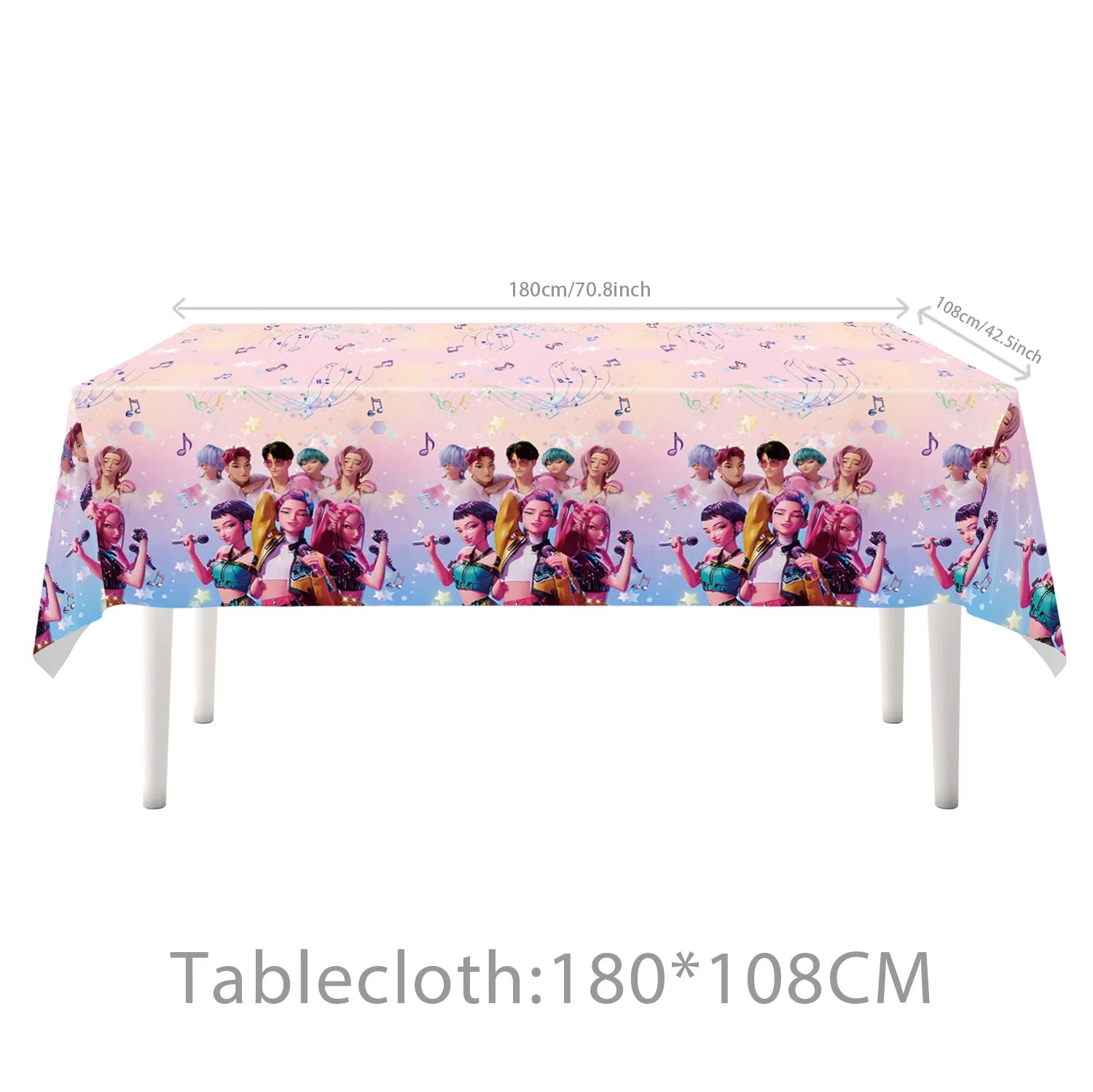 Vajilla desechable para fiesta temática de cazadores de demonios k-pop, plato con bandera de cazador, globo, decoración de cazadores, suministros para fiesta de cumpleaños