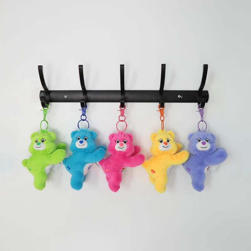 Care Bears Lindo Colgante de Peluche de Dibujos Animados, Oso Acostado, Juguete de Peluche, Colgante para Bolso, Correa para Teléfono, Regalo de Cumpleaños, Accesorio para Llavero
